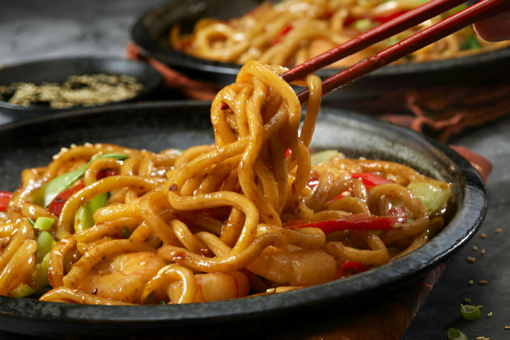 Shrimp with Udon Noodles Recipe