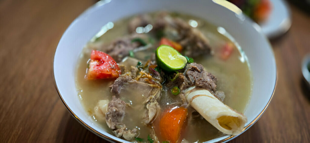 Sour Beef Shank Soup with Taro Recipe