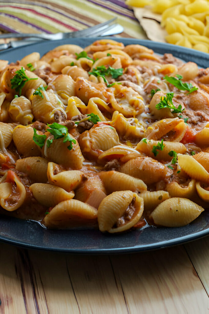 Creamy Beef and Shell Recipe