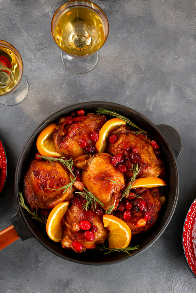 Orange Cranberry Roasted Chicken Recipe