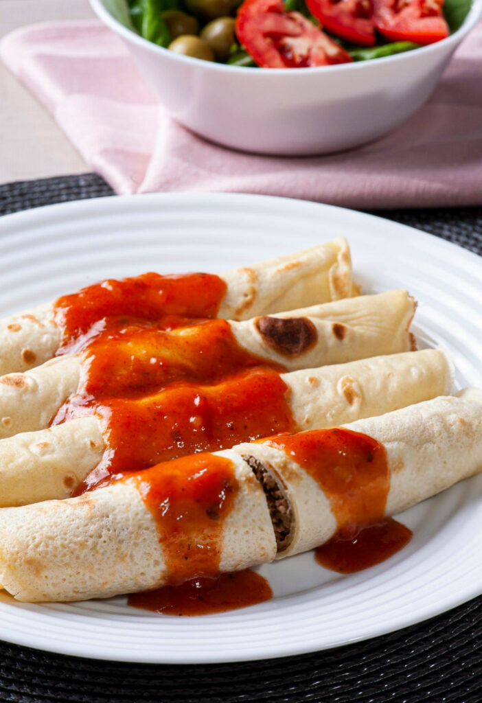 Savoury Pancakes with Meat Recipe