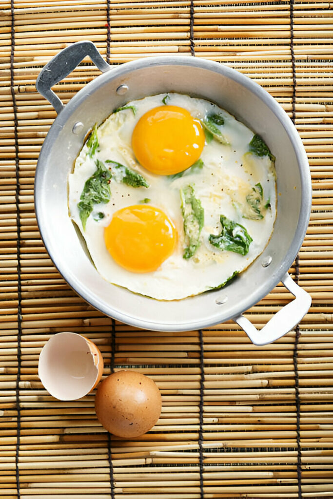 Spinach Baked Eggs Recipe