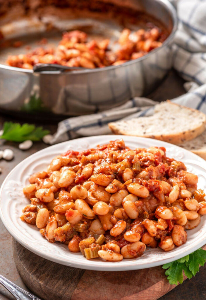 White Beans in Spicy Tomato Sauce Recipe