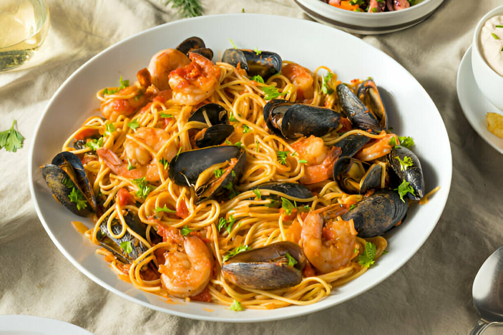 Shrimp and Mussels Pasta Recipe