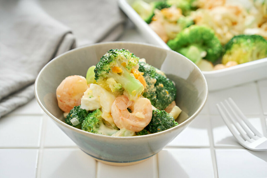 Broccoli and Shrimp Tartare Salad Recipe