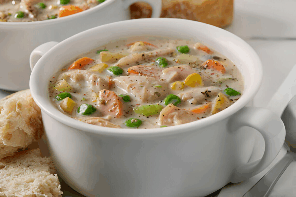 Creamy Leftove Chicken Soup Recipe