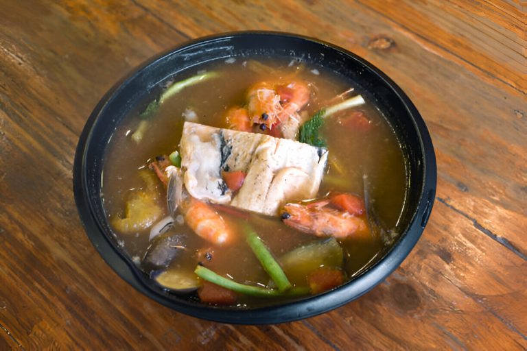 Tamarind Shrimp and Salmon Soup Recipe