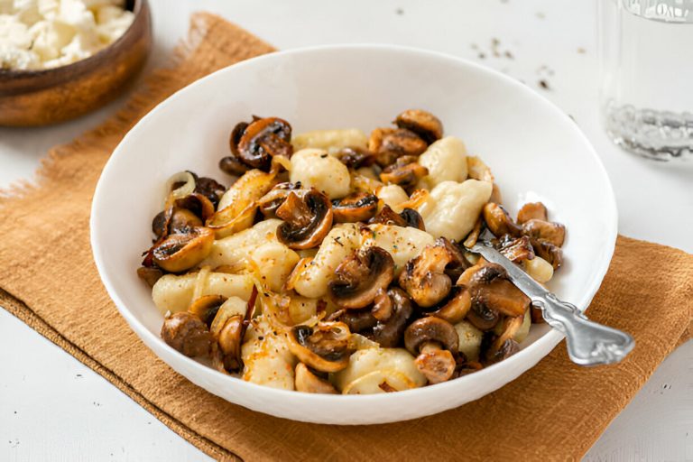 Parmesan Gnocchi with Mushrooms Recipe