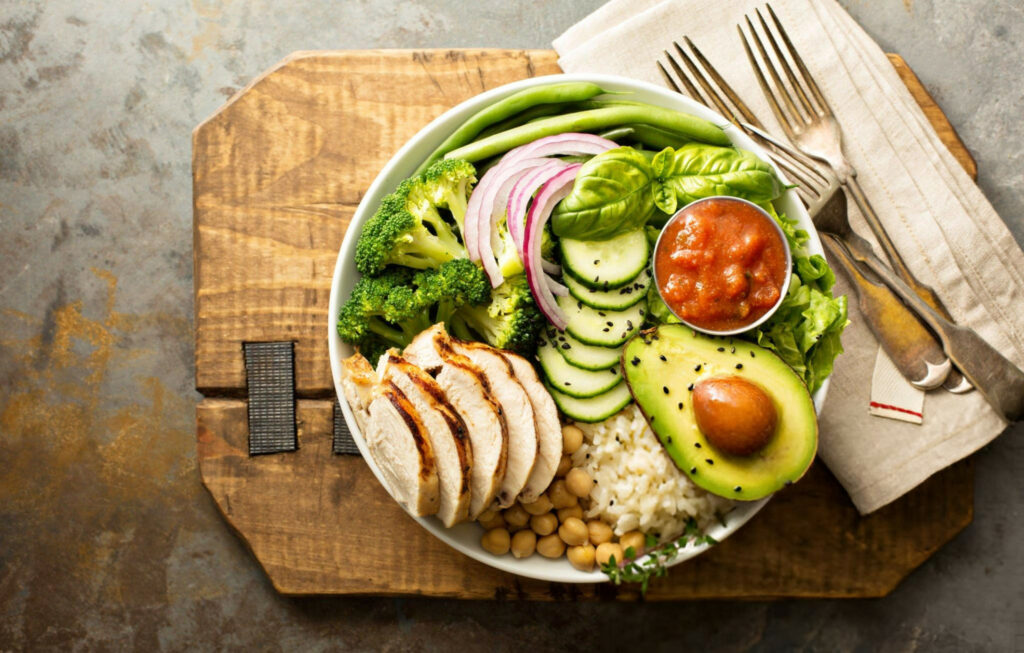 Grilled Chicken Rice Lunch Bowl Recipe
