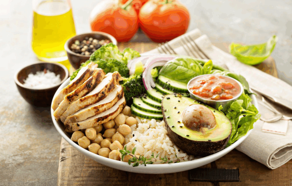 Grilled Chicken Rice Lunch Bowl Recipe