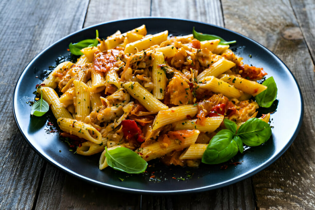 Honey Pepper Chicken Panini Pasta Recipe