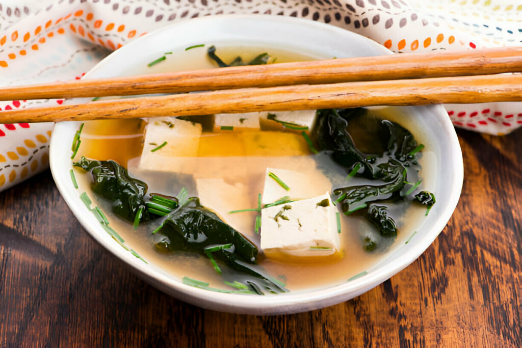 Japanese Miso Soup Filled with Kelp Recipe