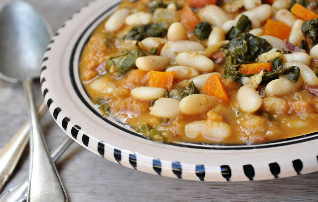 Ribollita White Bean Stew with carrots Recipe
