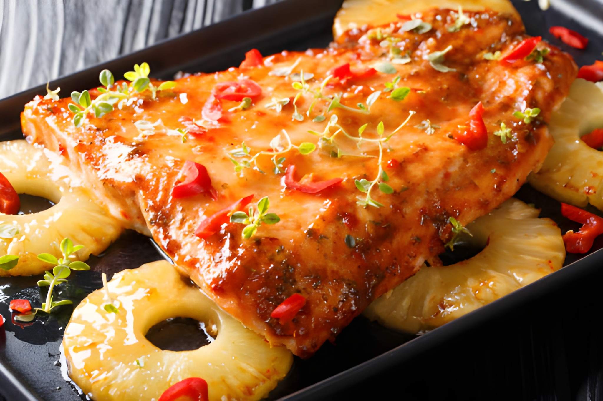 Pineapple Sweet Chili Salmon Recipe